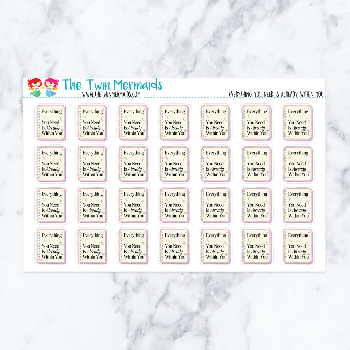 Everything You Need is Already Within You Planner Stickers