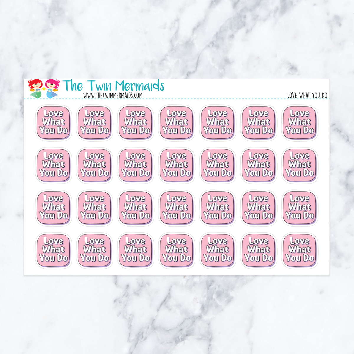 Love What You Do Planner Stickers