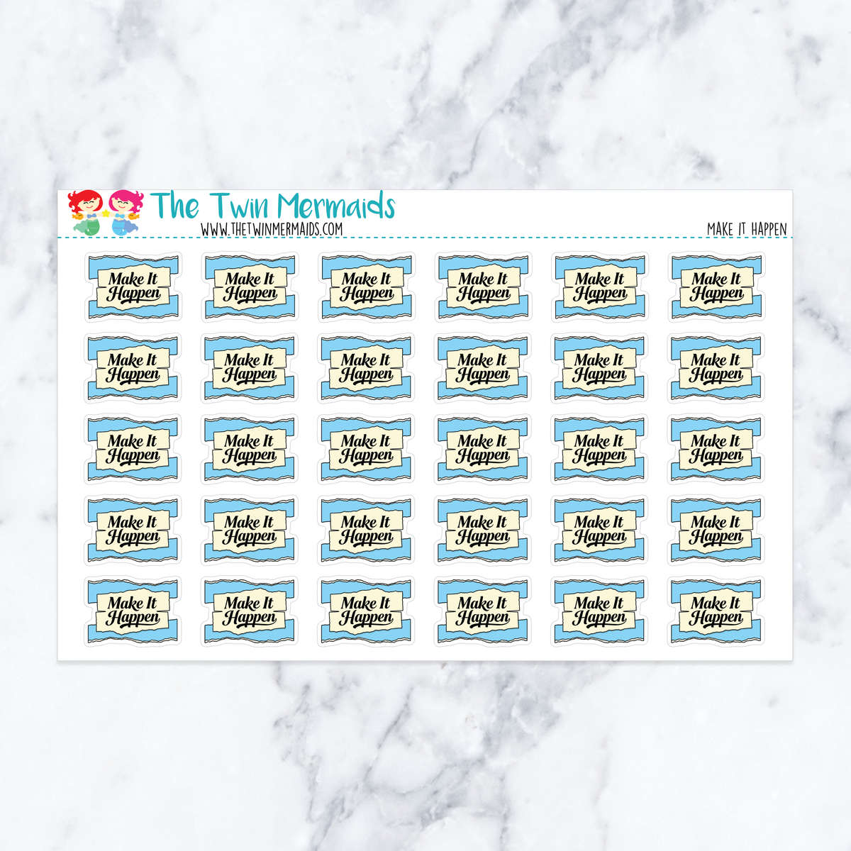 Make it Happen Planner Stickers