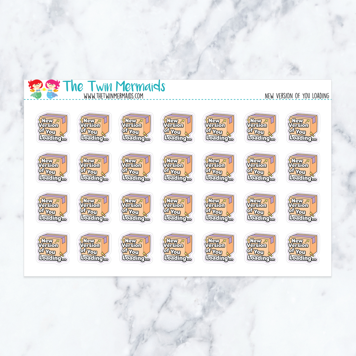 New Version of You Loading Planner Stickers