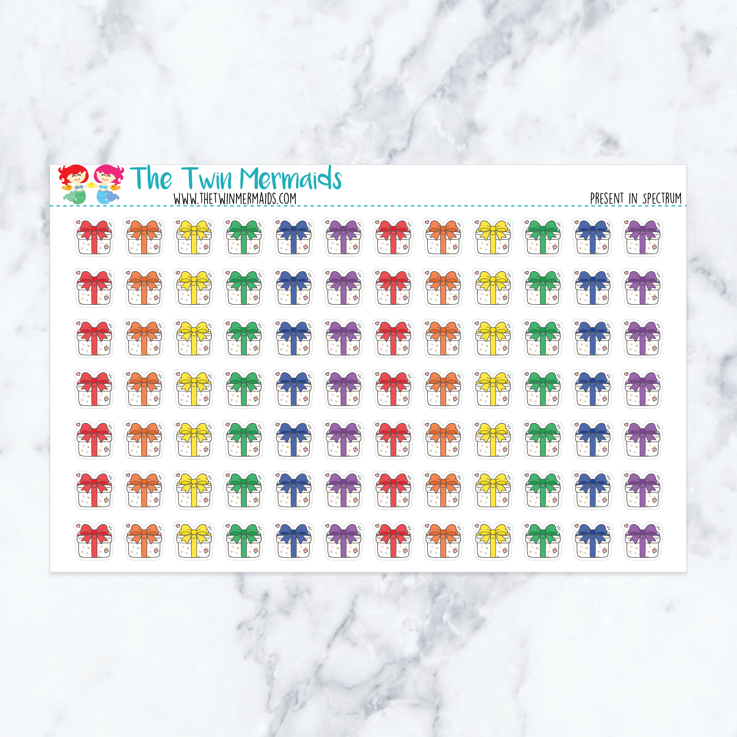 Present in Spectrum Planner Stickers