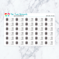 Smart Watch Stat Boxes Planner Stickers
