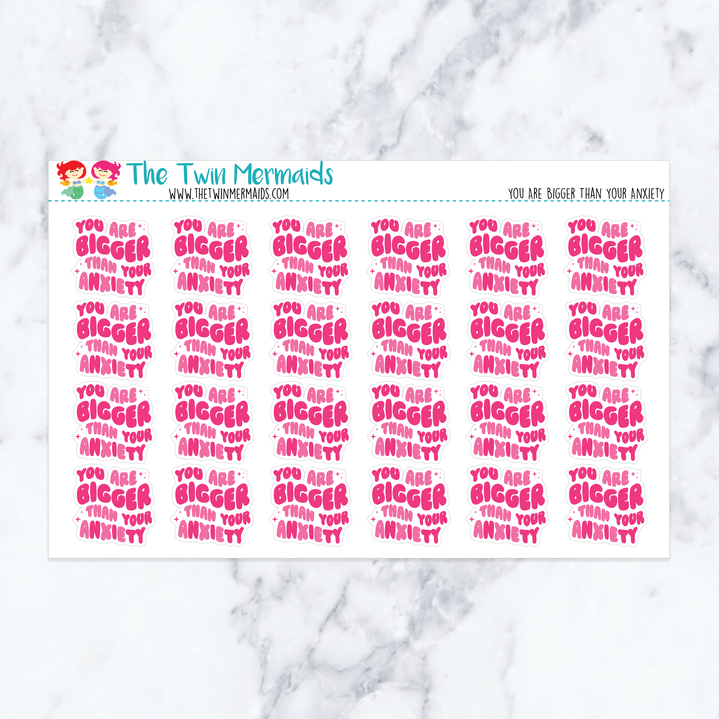 You Are Bigger Than Your Anxiety Planner Stickers