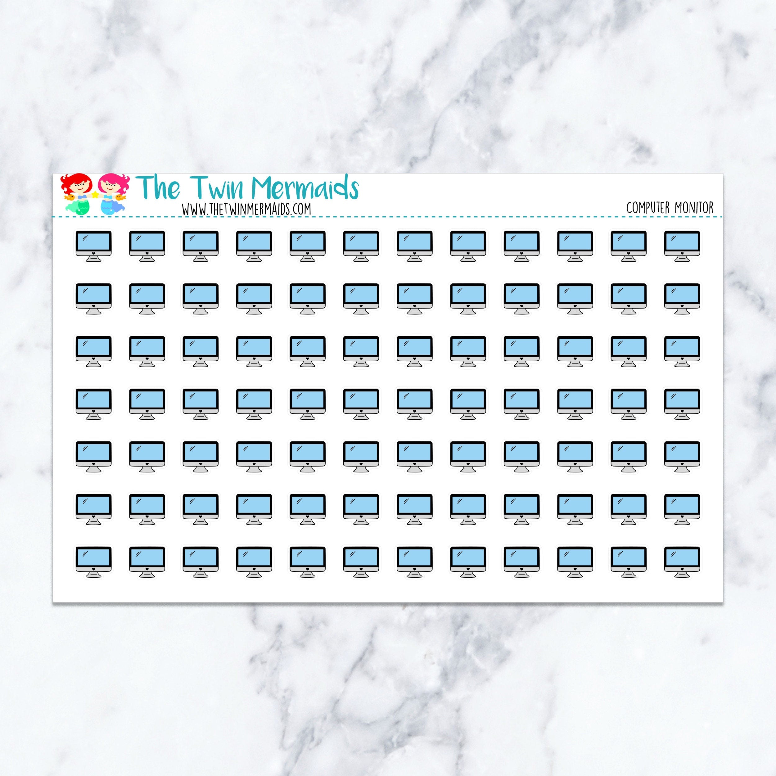 Computer Monitor Planner Stickers