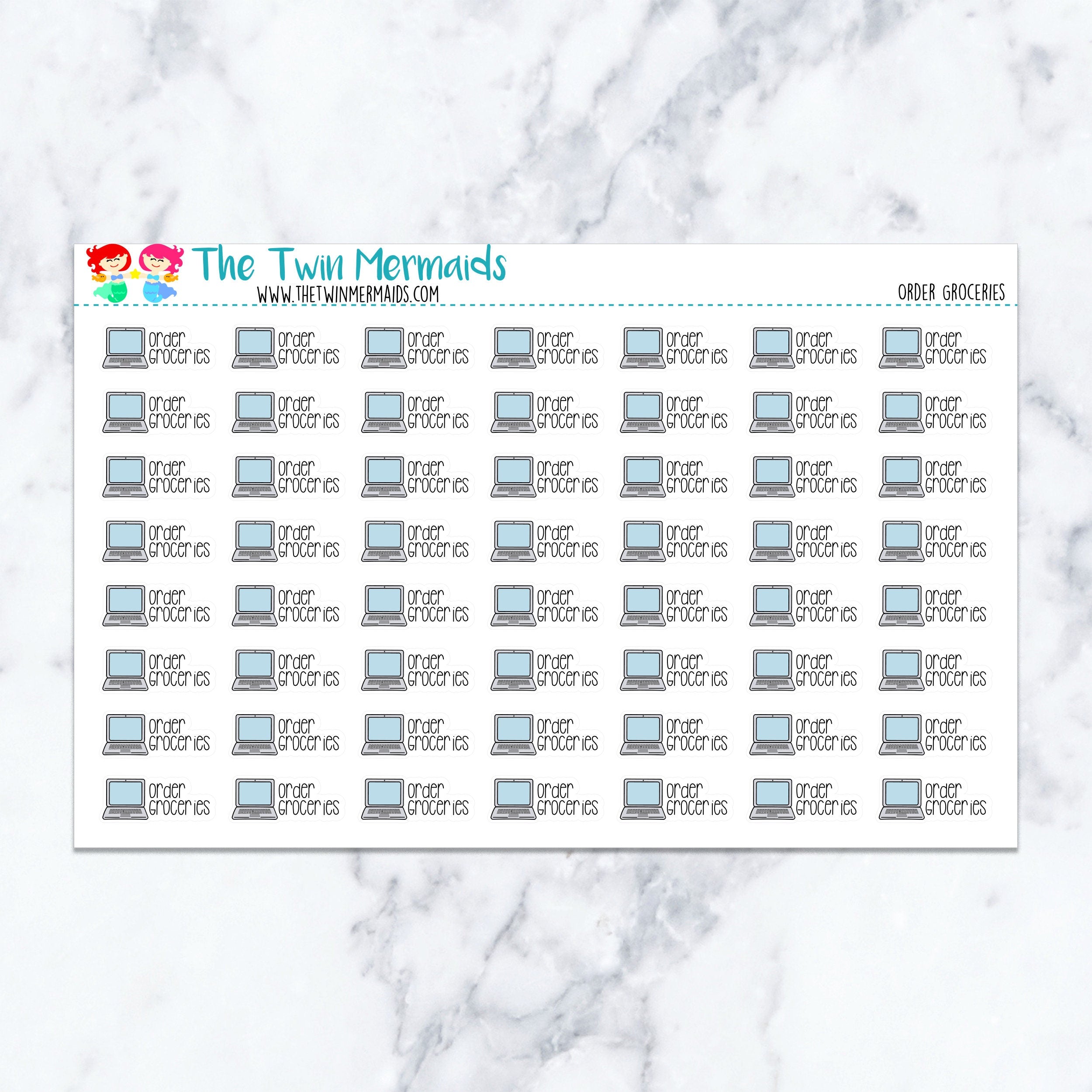 Order Groceries Planner Stickers