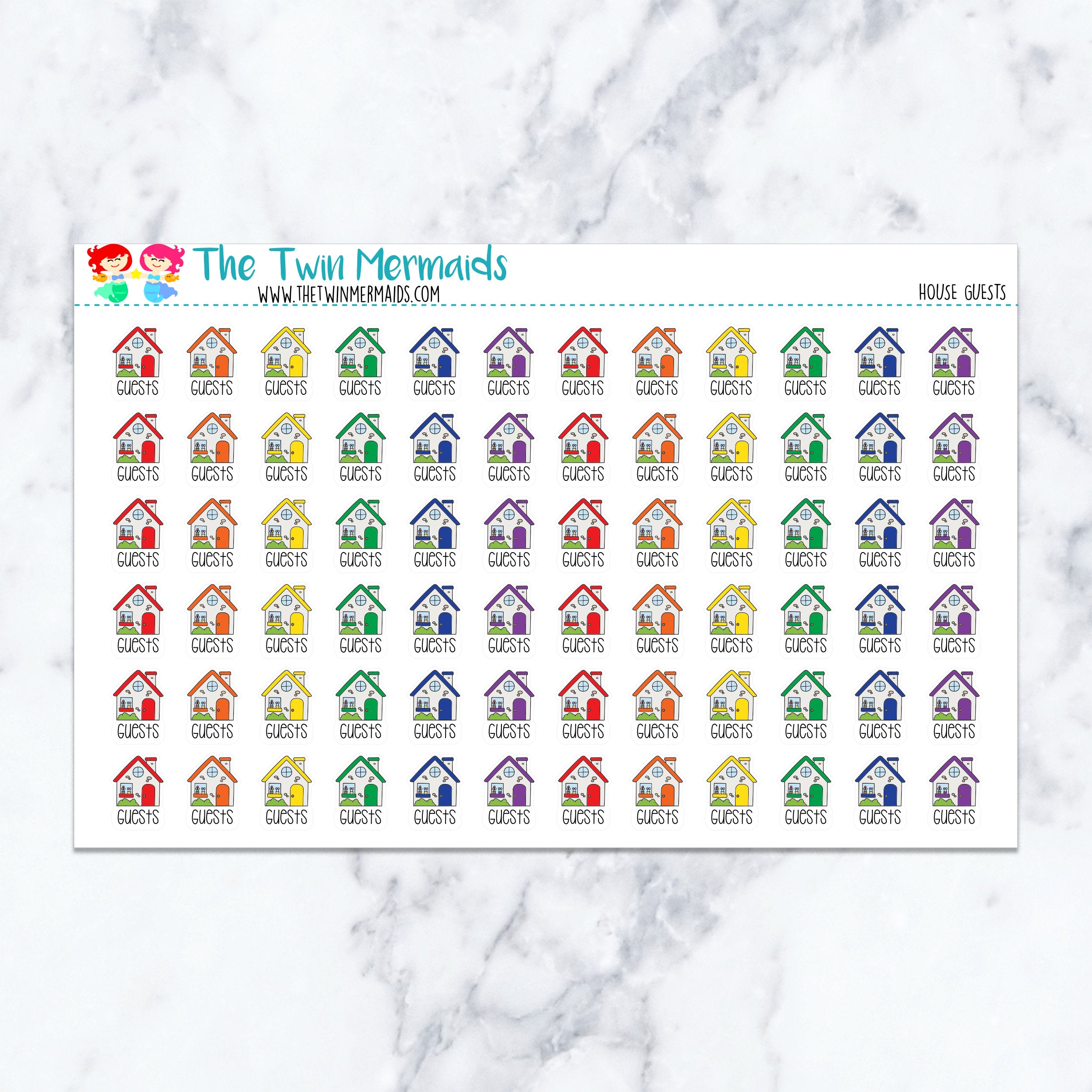 House Guests Planner Stickers