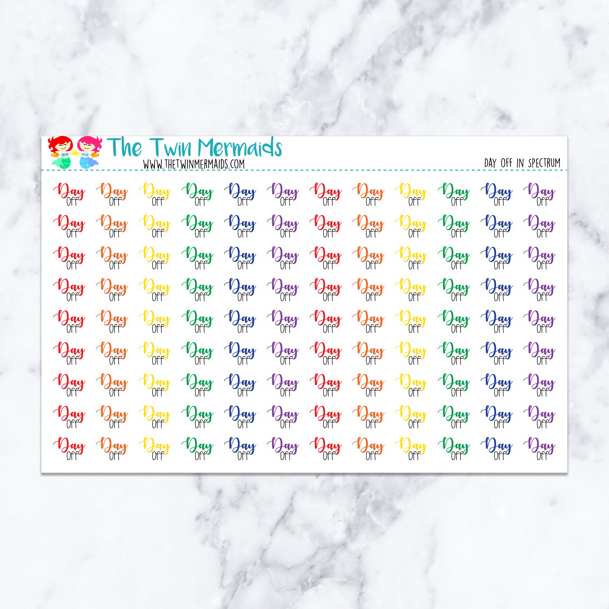 Day Off in Spectrum Planner Stickers