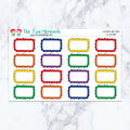 Scalloped Half Boxes in Spectrum Planner Stickers