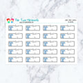 Work Scrubs Schedule in Neutral Planner Stickers