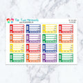 Bill Due Boxes in Spectrum Planner Stickers