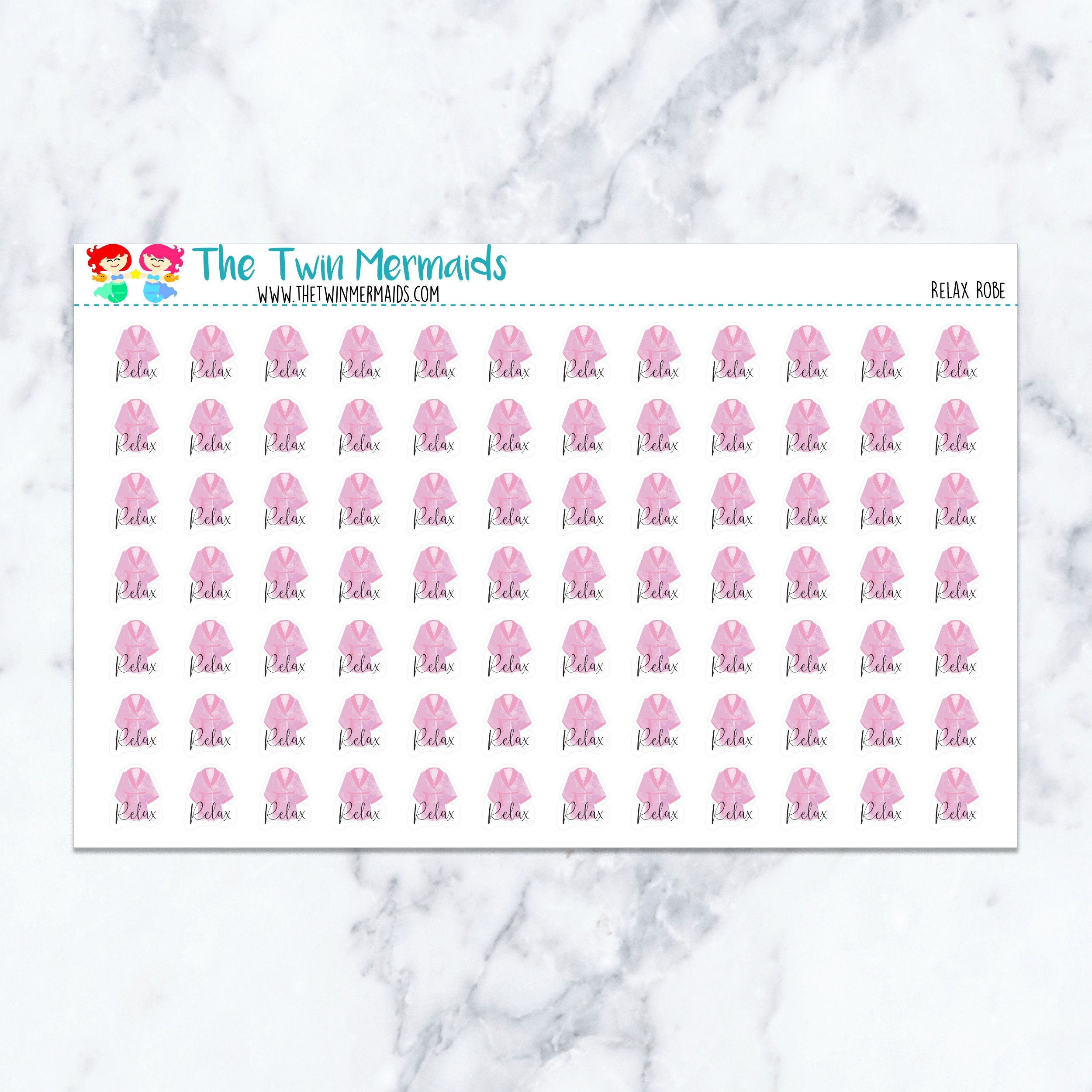 Relax Robe Planner Stickers