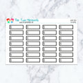 Work Boxes in Neutral Planner Stickers