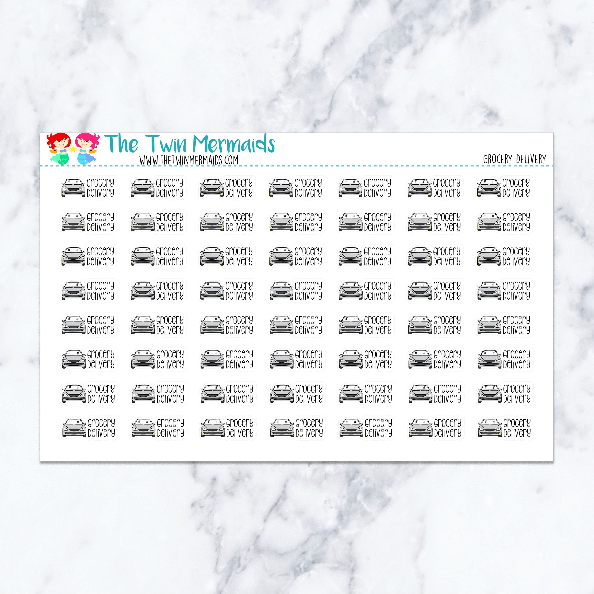 Grocery Delivery Planner Stickers