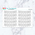 Weekend Bunting Planner Stickers