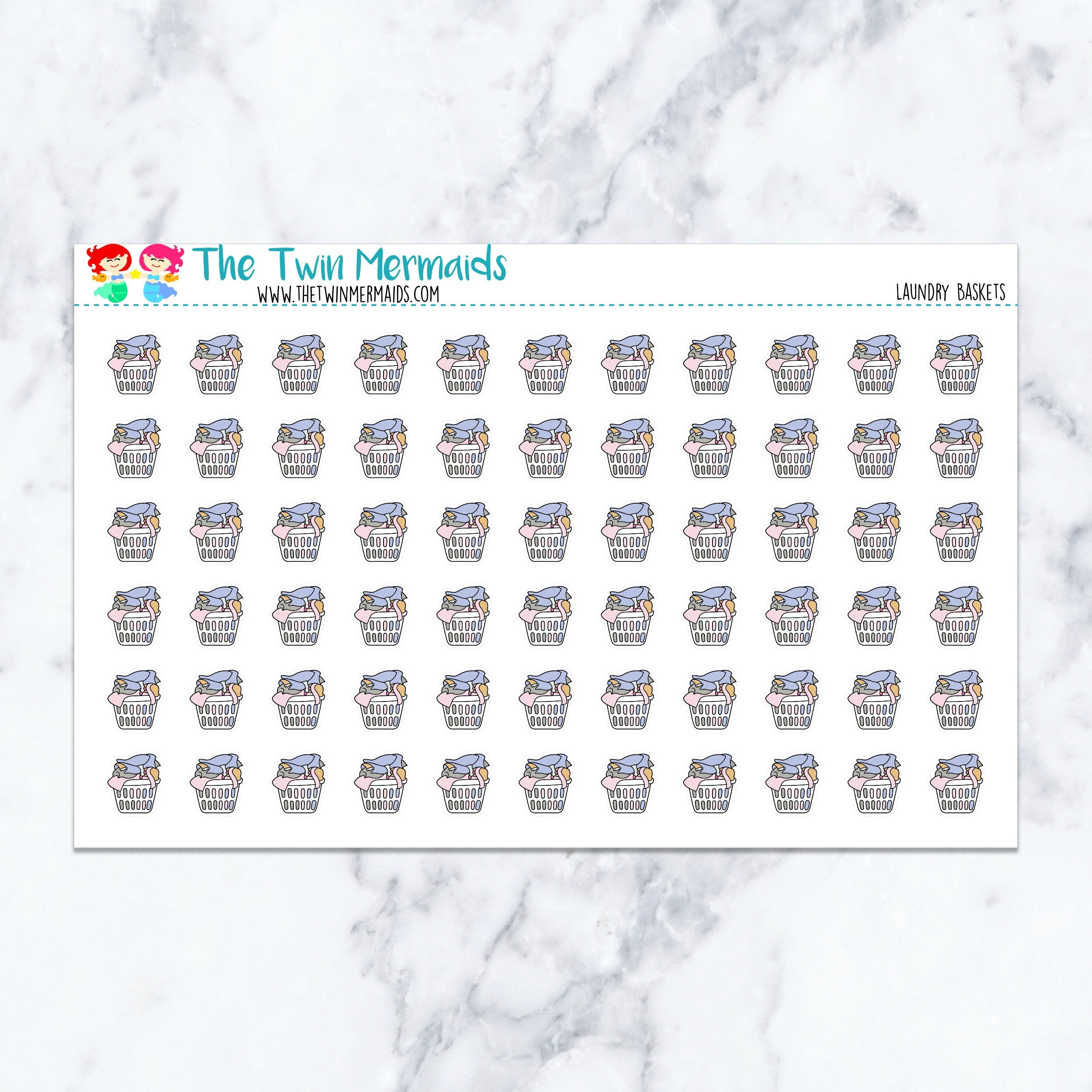 Laundry Baskets Planner Stickers