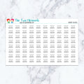 Laundry Delicates planner stickers. Kiss-cut sticker sheet for planners, bullet journals, and scrapbooking.
