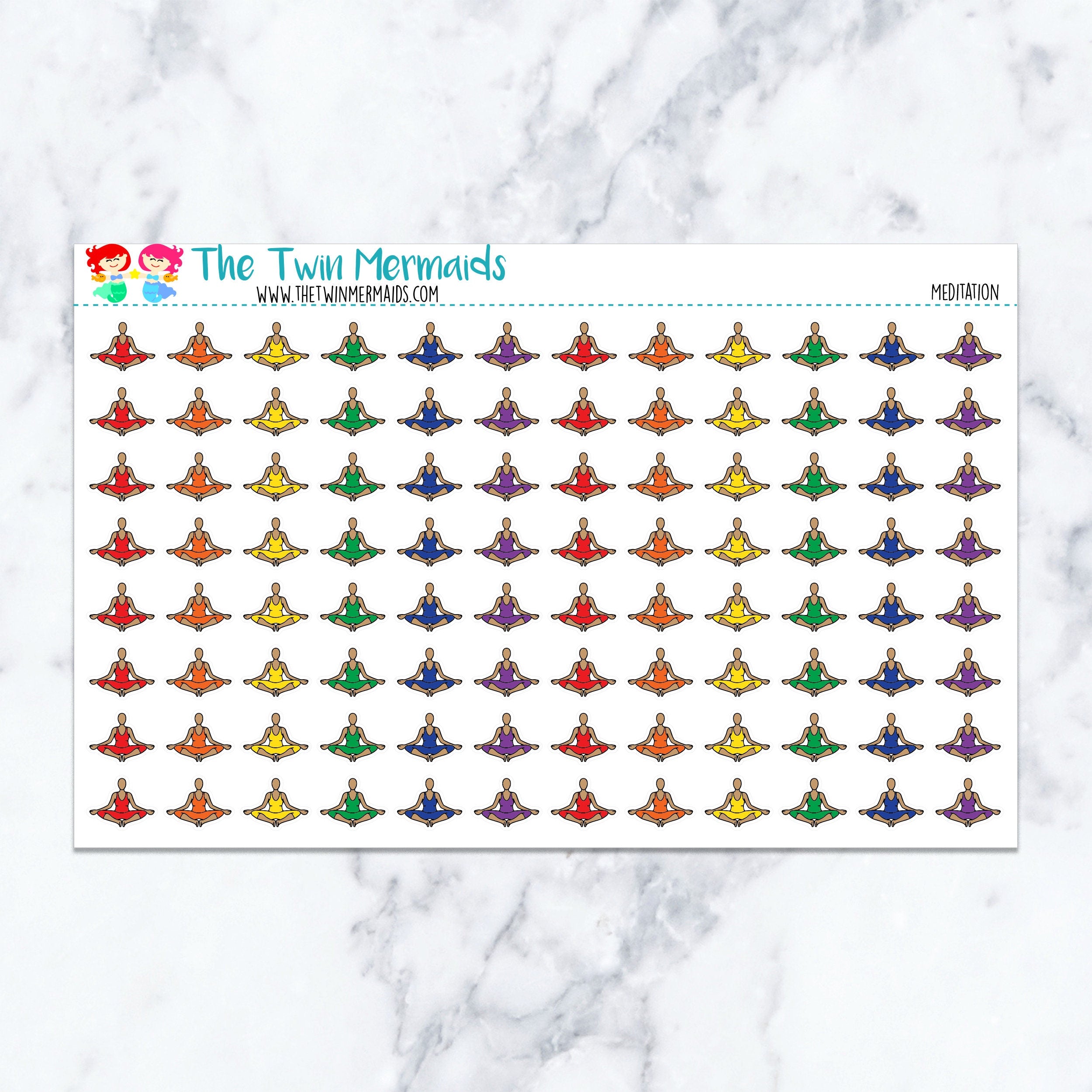Meditation Planner Stickers