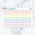 Birthday Box in Pastel Planner Stickers
