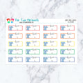 Work Scrubs Schedule in Spectrum Planner Stickers