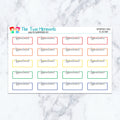 Appointment Boxes in Spectrum Planner Stickers