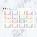 Bill Due Boxes in Pastel Planner Stickers