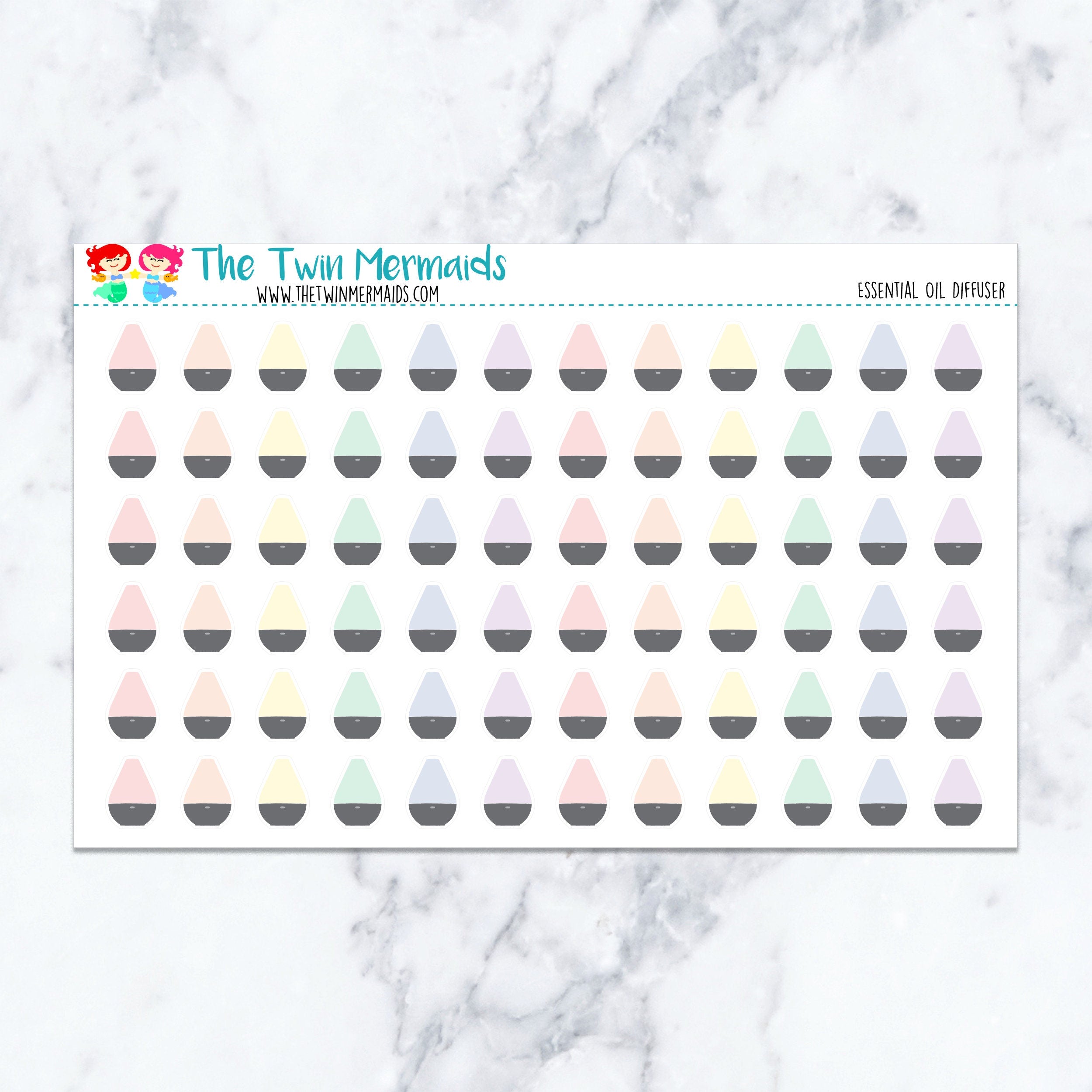 Essential Oil Diffuser Planner Stickers