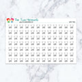 Work Masks planner stickers. Kiss-cut sticker sheet for planners, bullet journals, and scrapbooking.