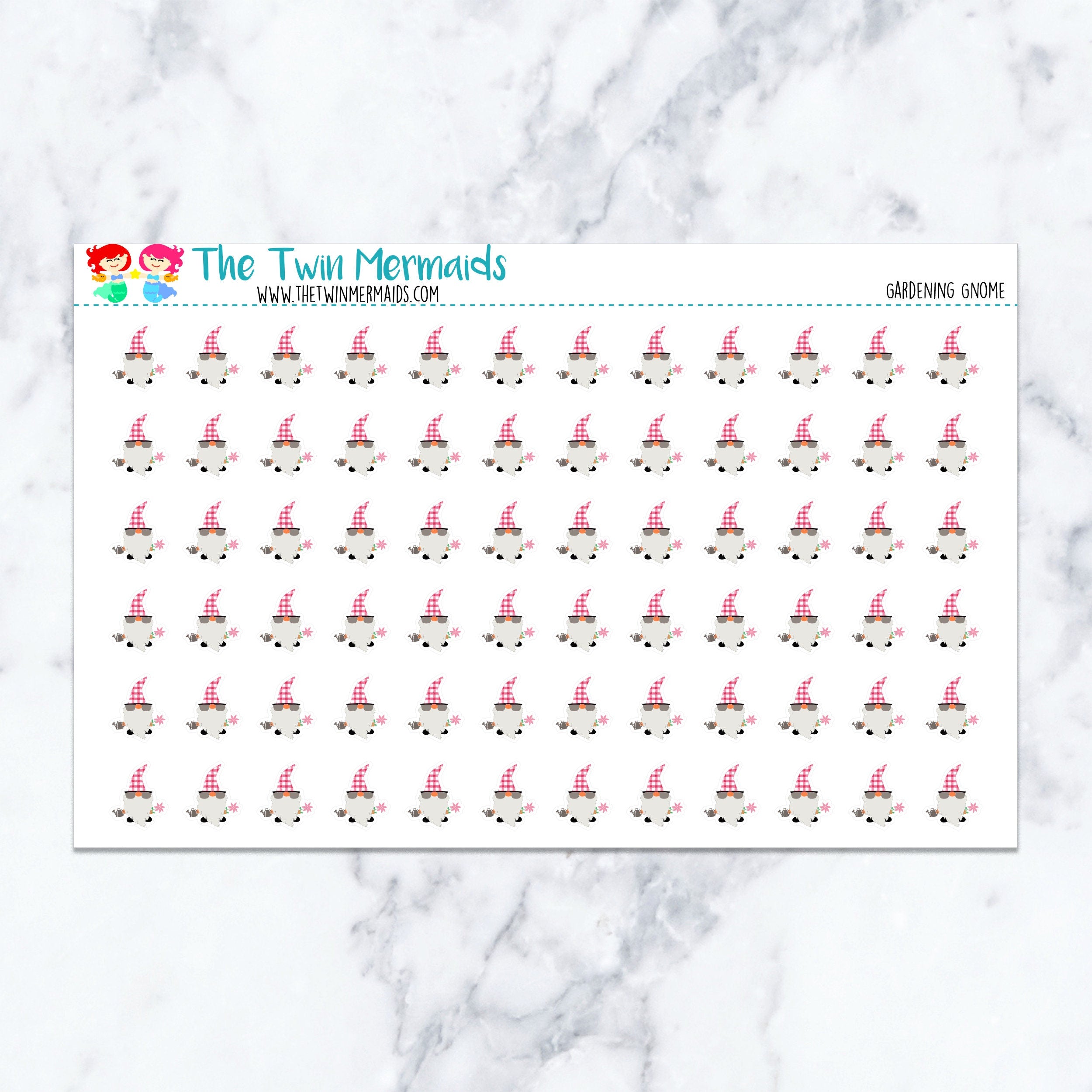 Gardening Gnome Planner Stickers