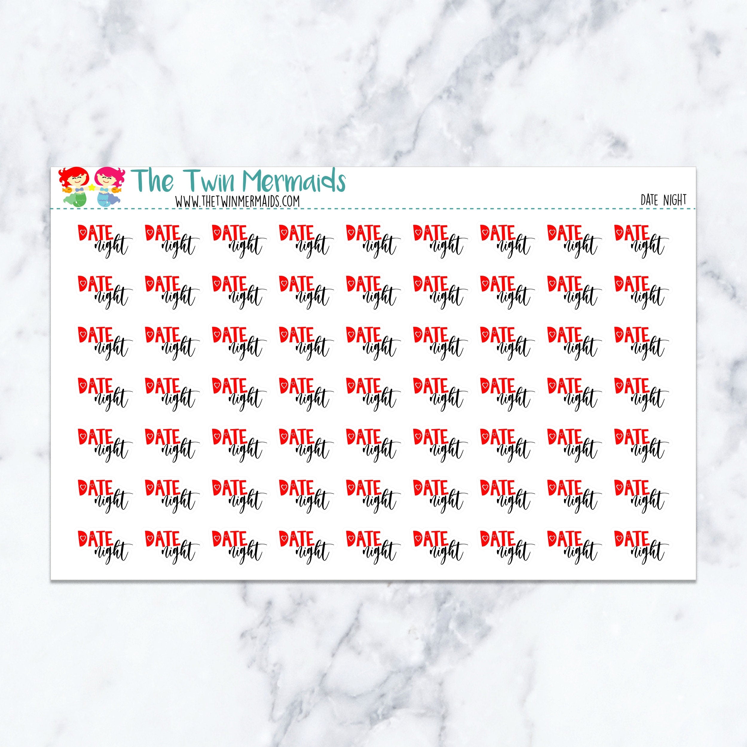 Date Night Planner Stickers