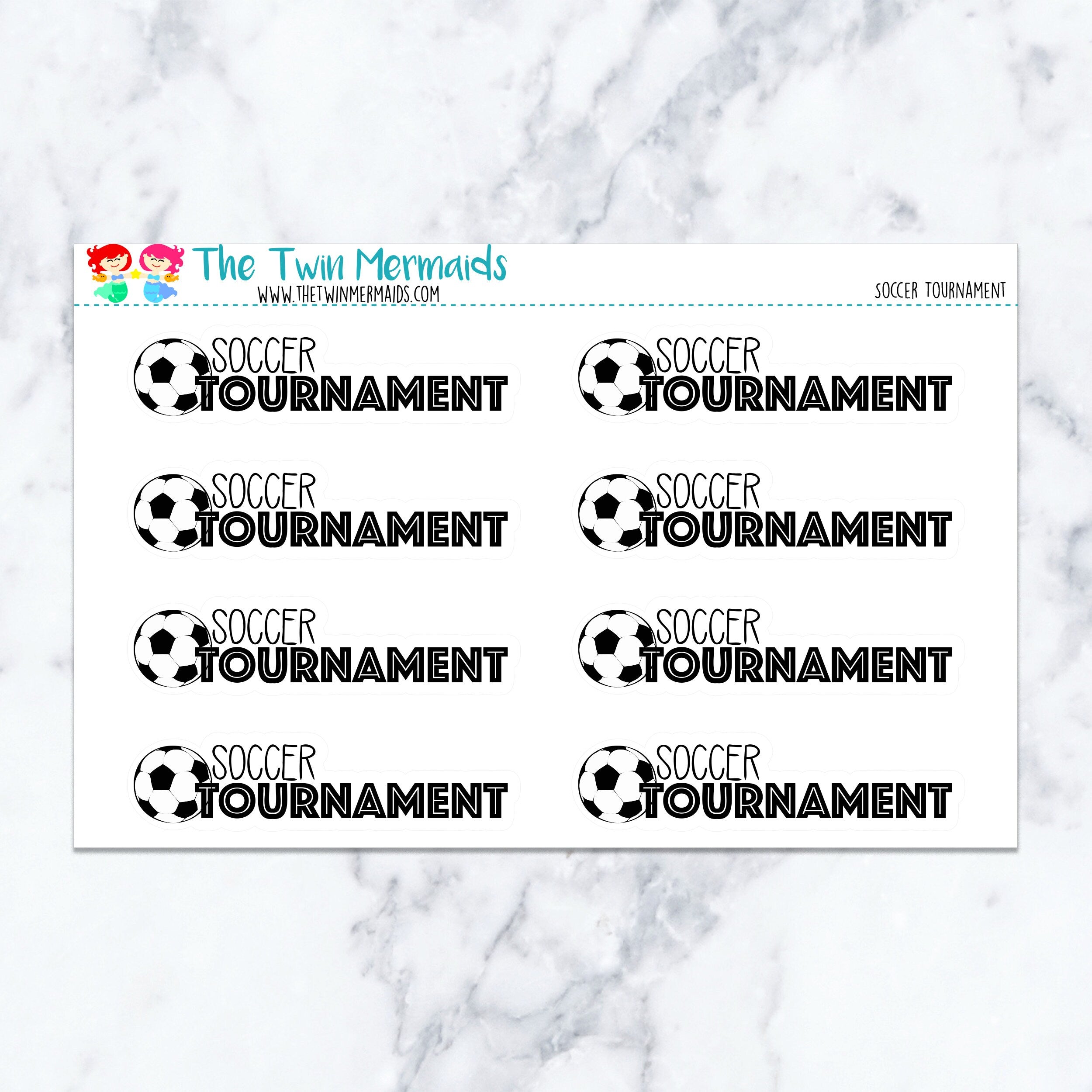 Soccer Tournament Planner Stickers