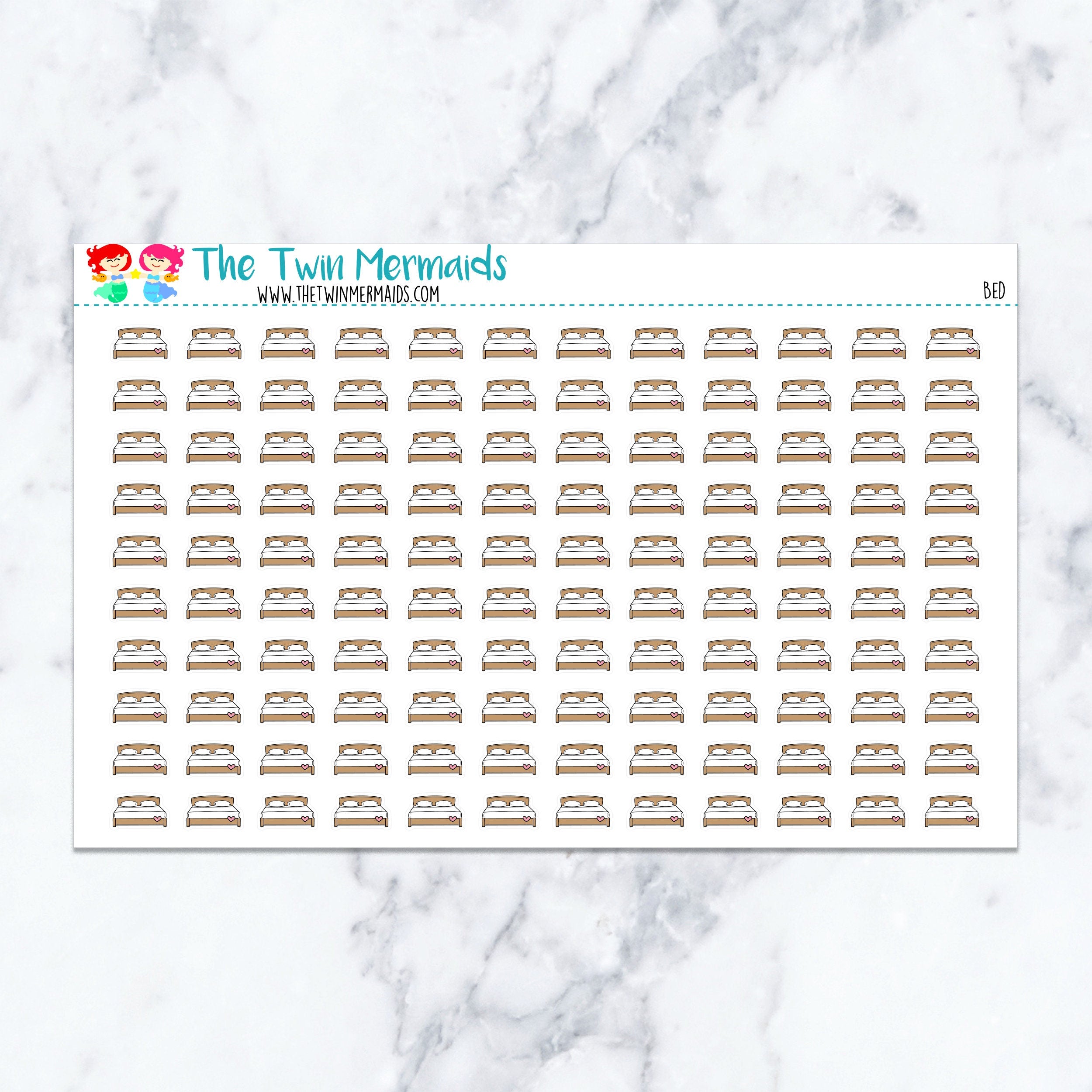 Bed Planner Stickers