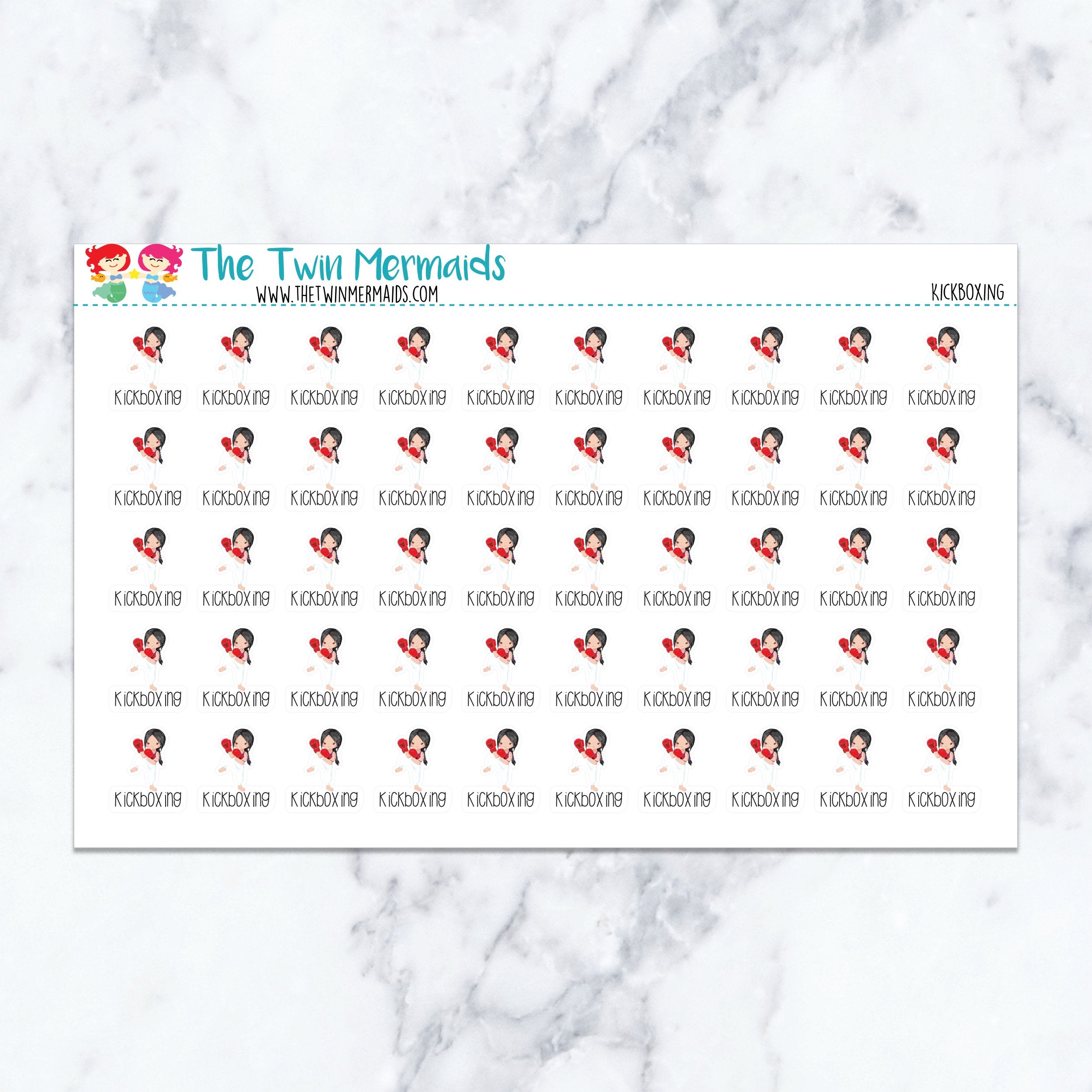 Kickboxing Planner Stickers
