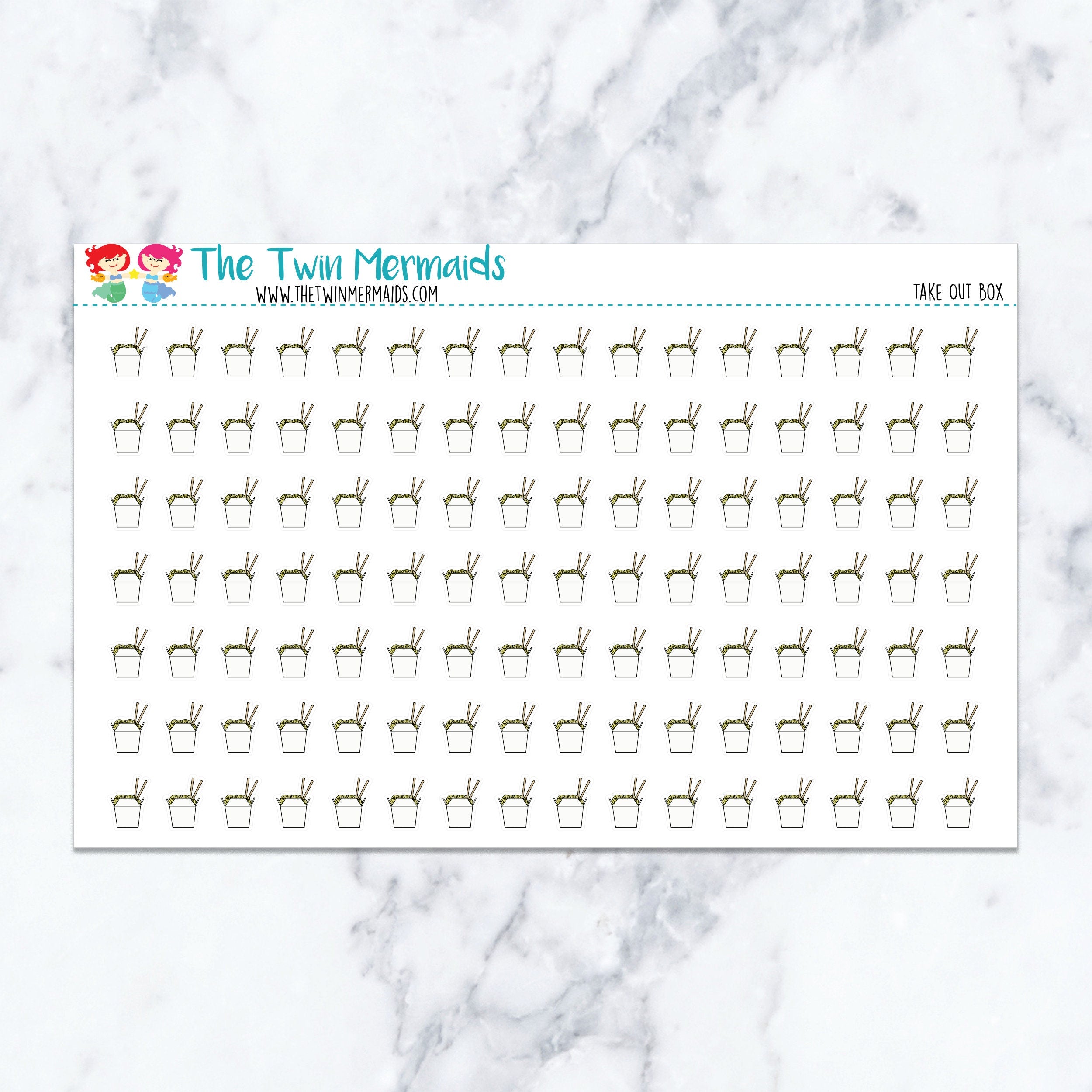 Take Out Box Planner Stickers