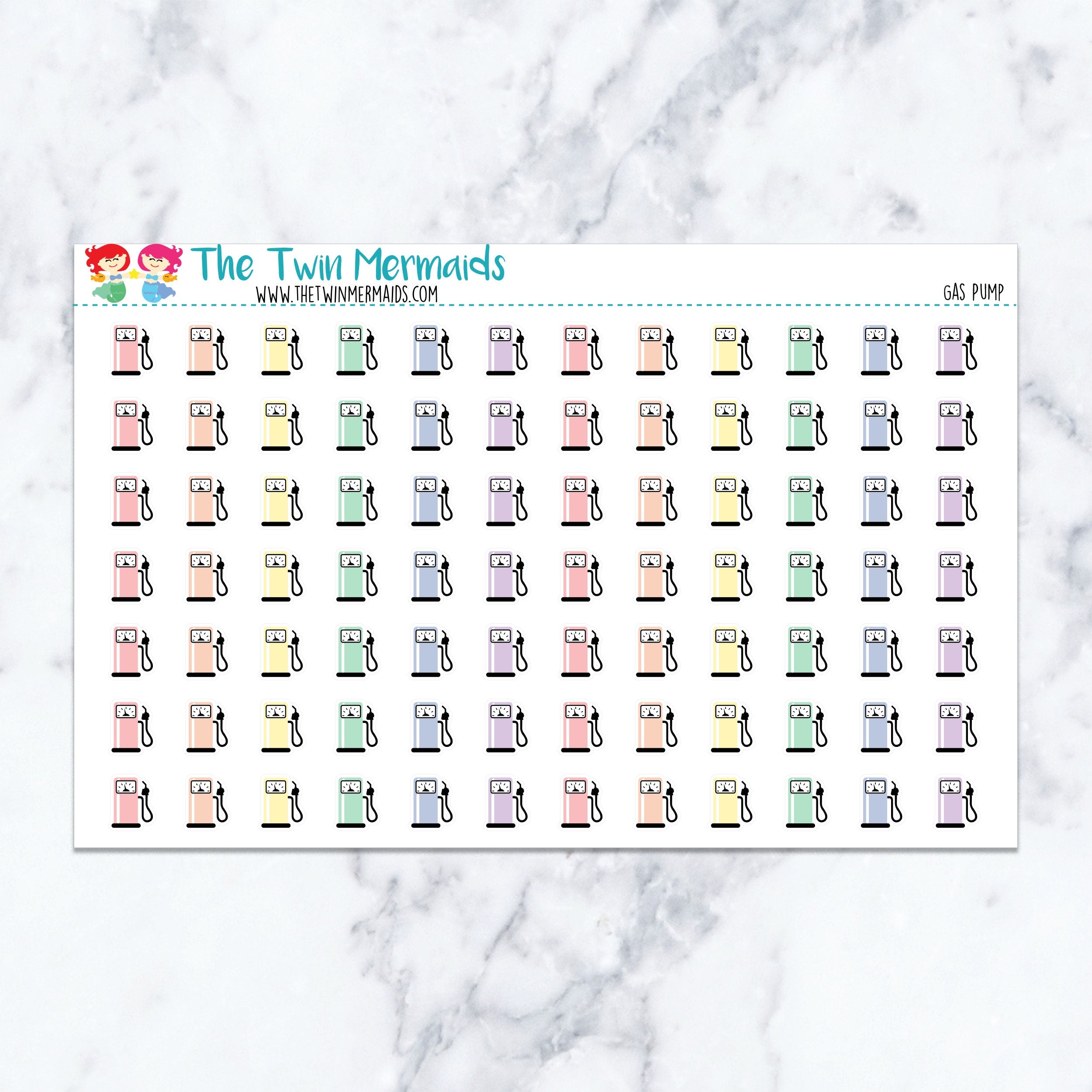 Gas Pump Planner Stickers