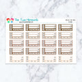 Mini Bill Due Boxes in Nude Planner Stickers