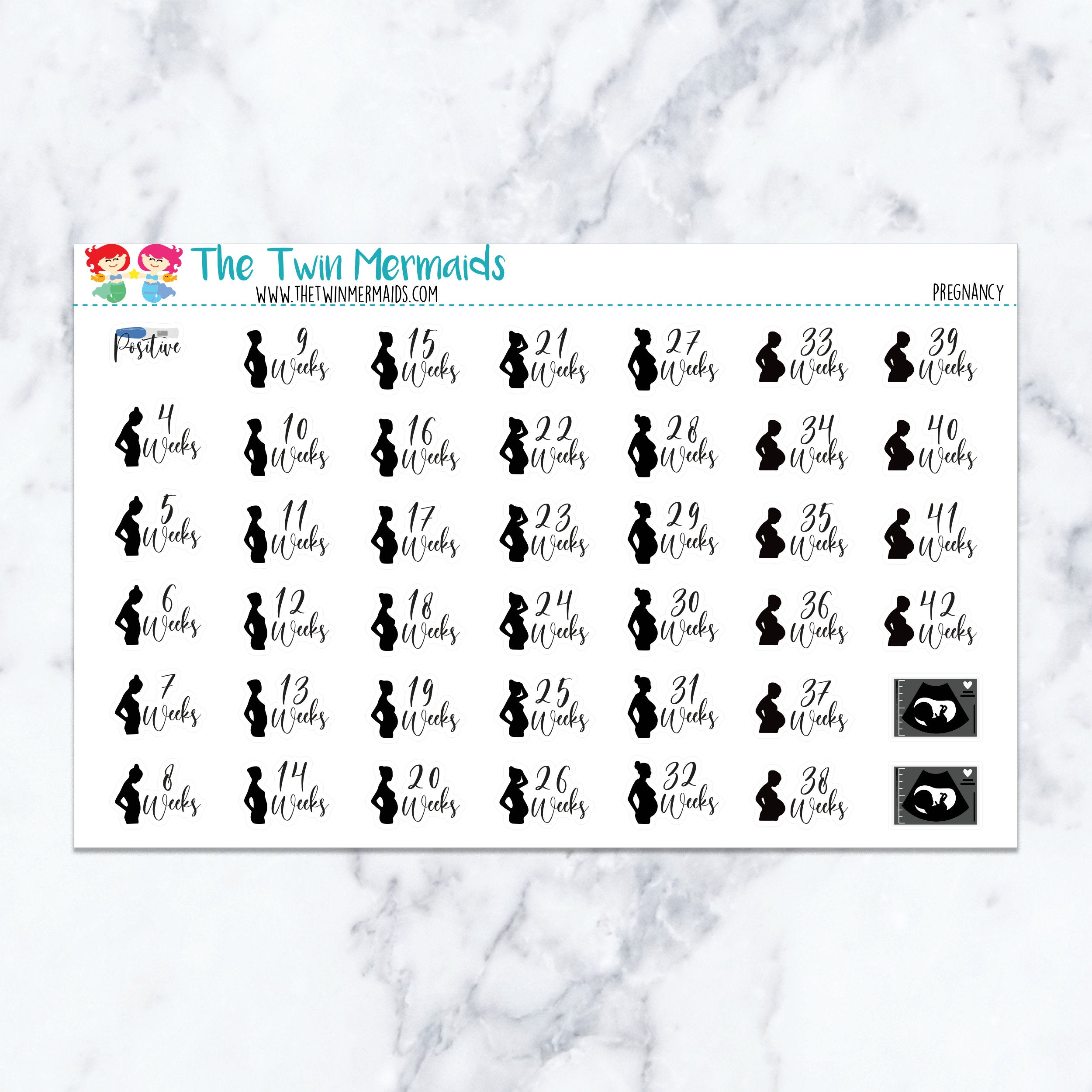 Pregnancy Planner Stickers