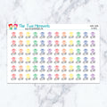 Work Scrubs in Pastel Planner Stickers