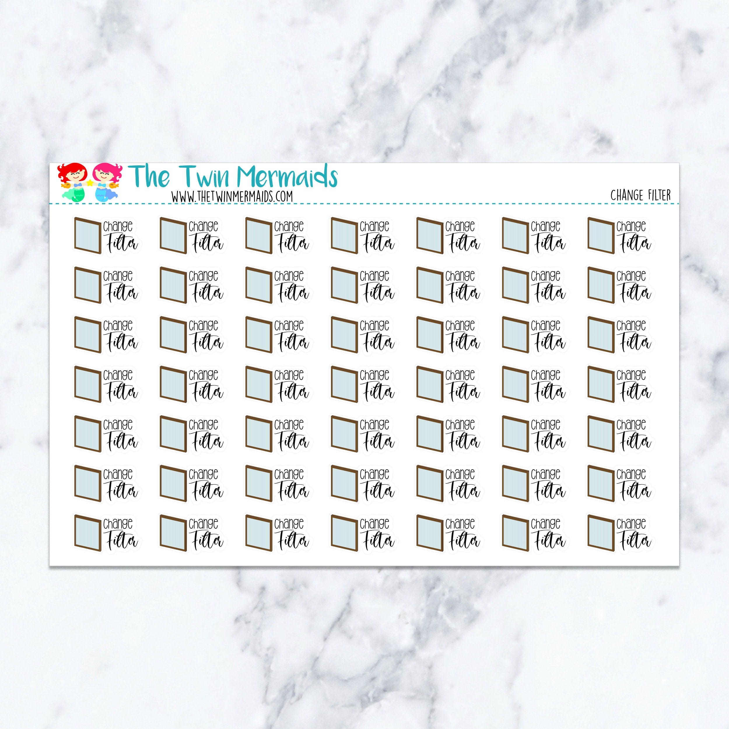 Change Filter Planner Stickers