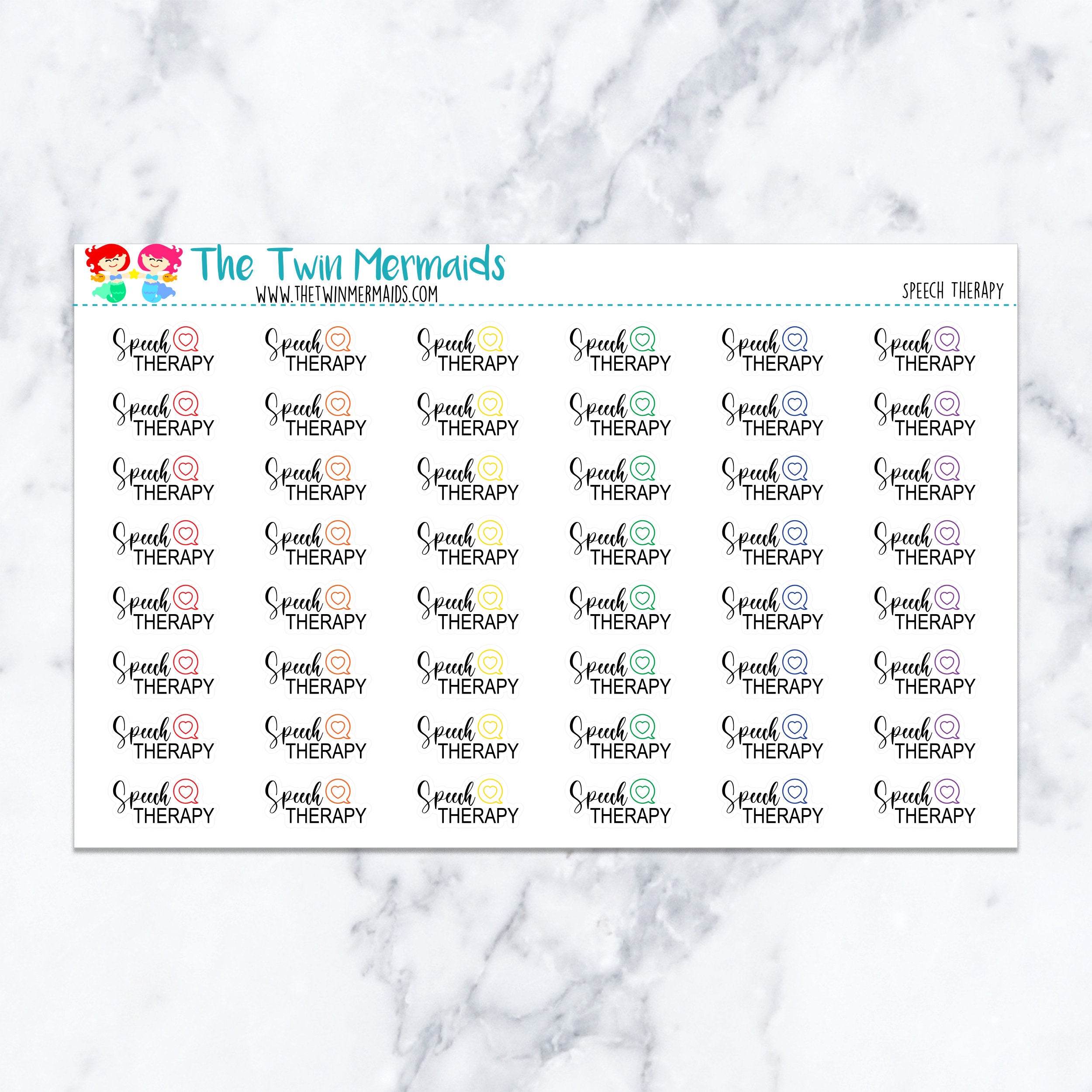 Speech Therapy Planner Stickers