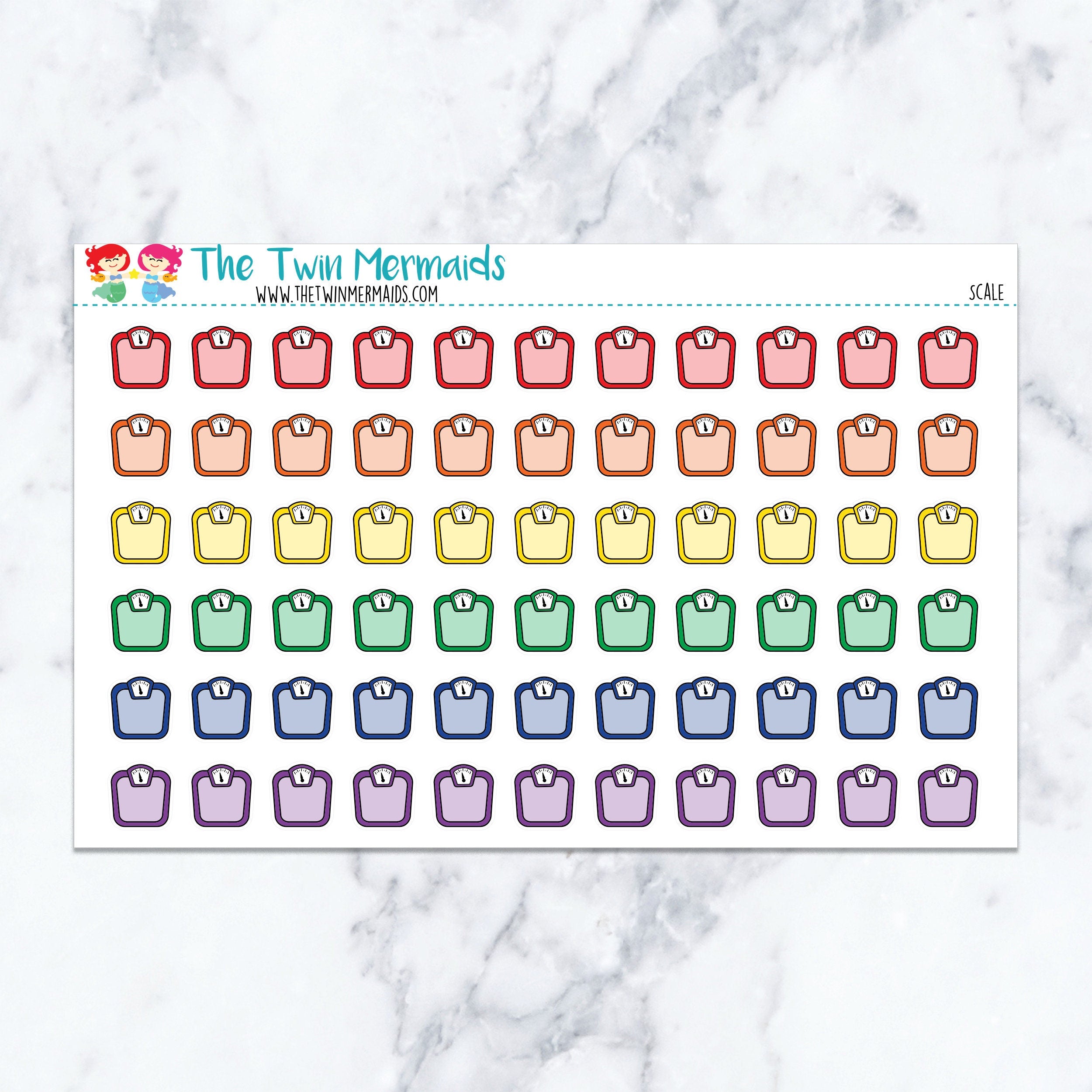 Scale Planner Stickers