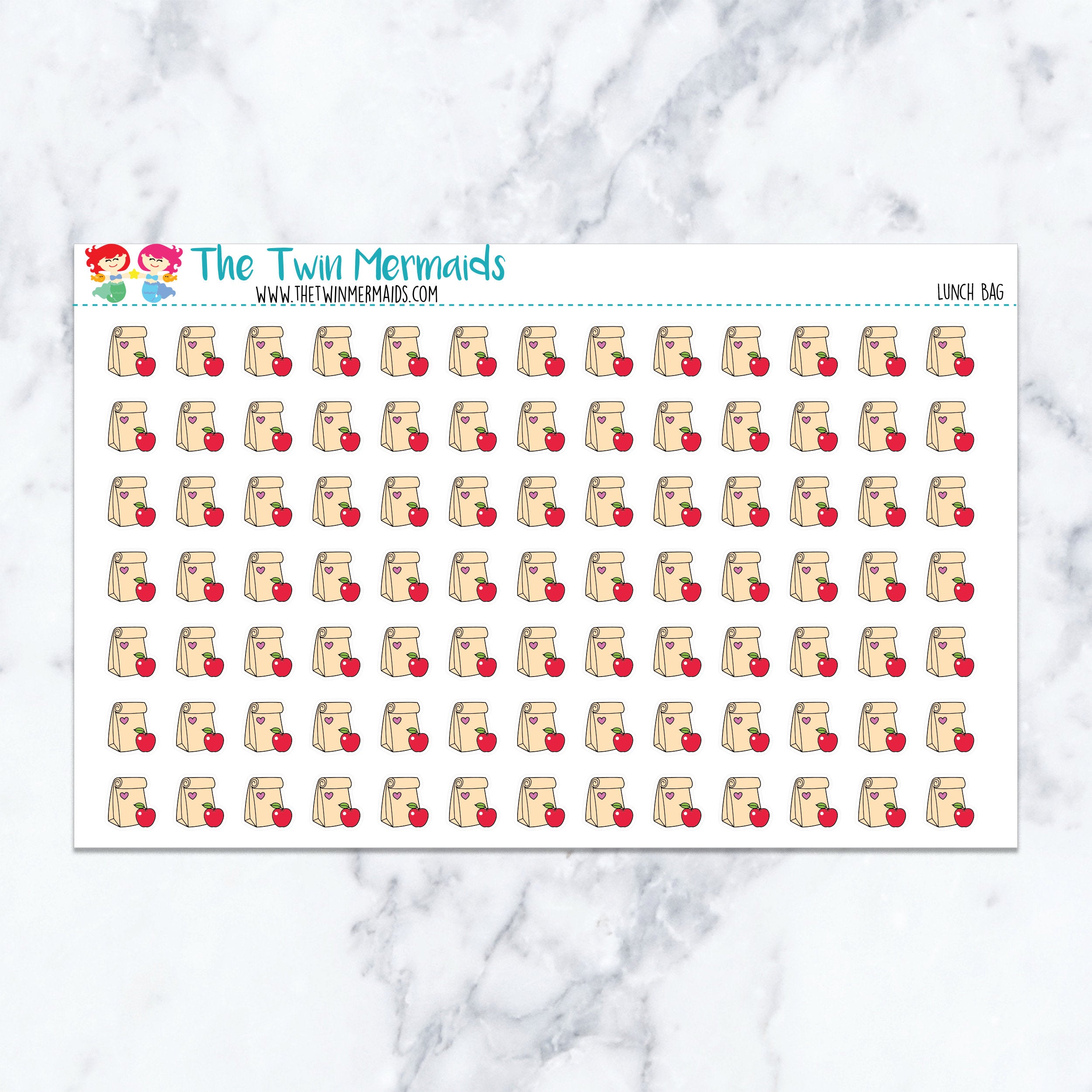 Lunch Bag Planner Stickers