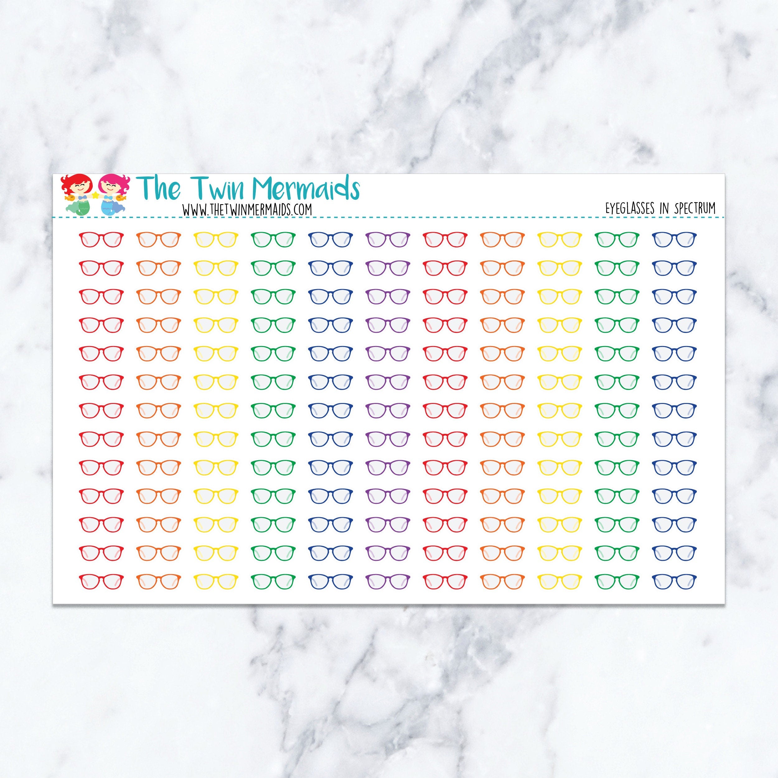 Eyeglasses in Spectrum Planner Stickers