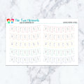 Weekend Bunting in Pastel Planner Stickers