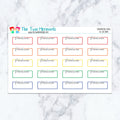 Pediatrician Boxes in Spectrum Planner Stickers