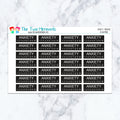 Anxiety Trackers in Neutral Planner Stickers