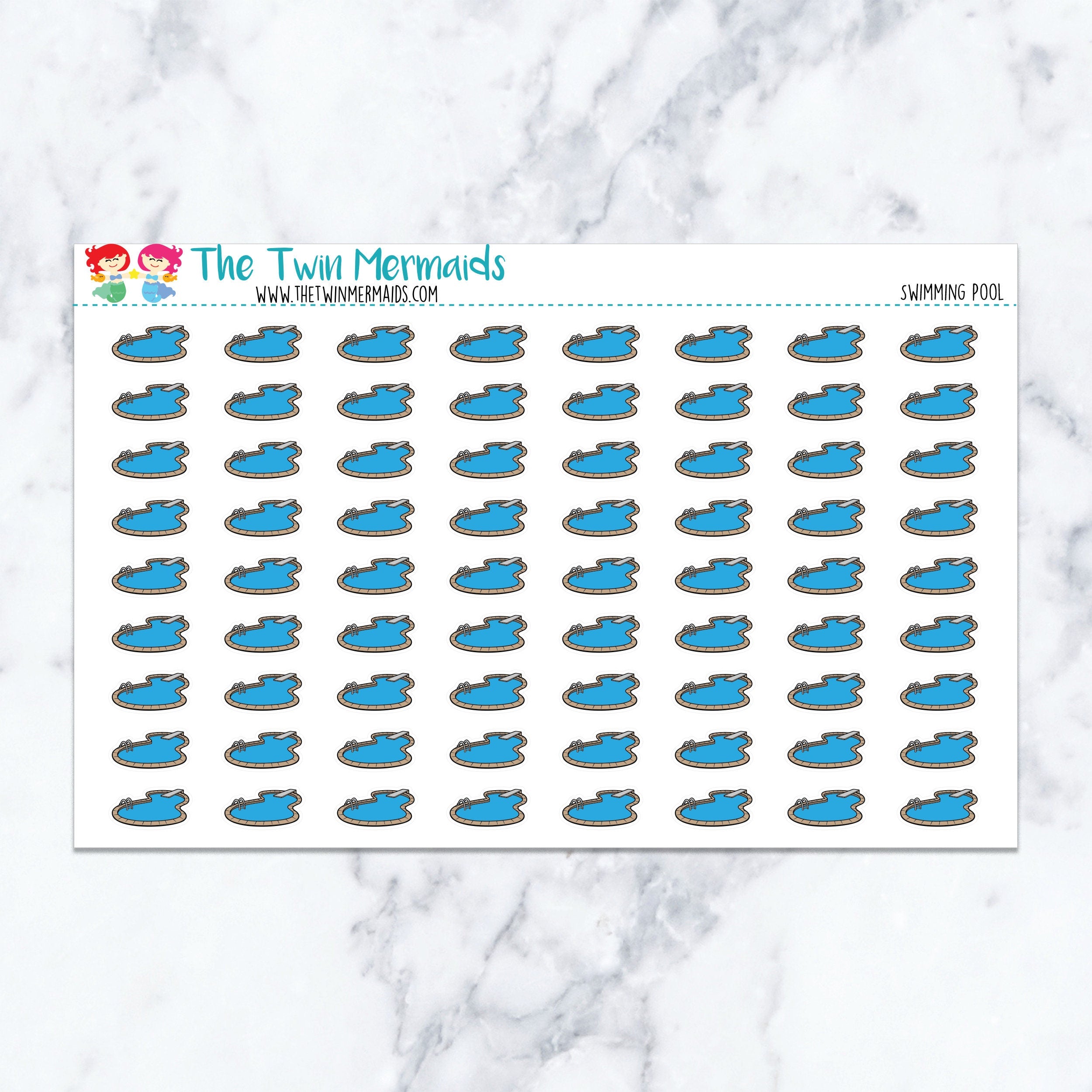 Swimming Pool Planner Stickers