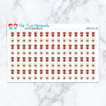 Winter ToGo Cups planner stickers. Kiss-cut sticker sheet for planners, bullet journals, and scrapbooking.