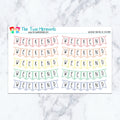 Weekend Bunting in Spectrum Planner Stickers