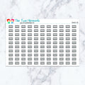 Tanning Bed Planner Stickers