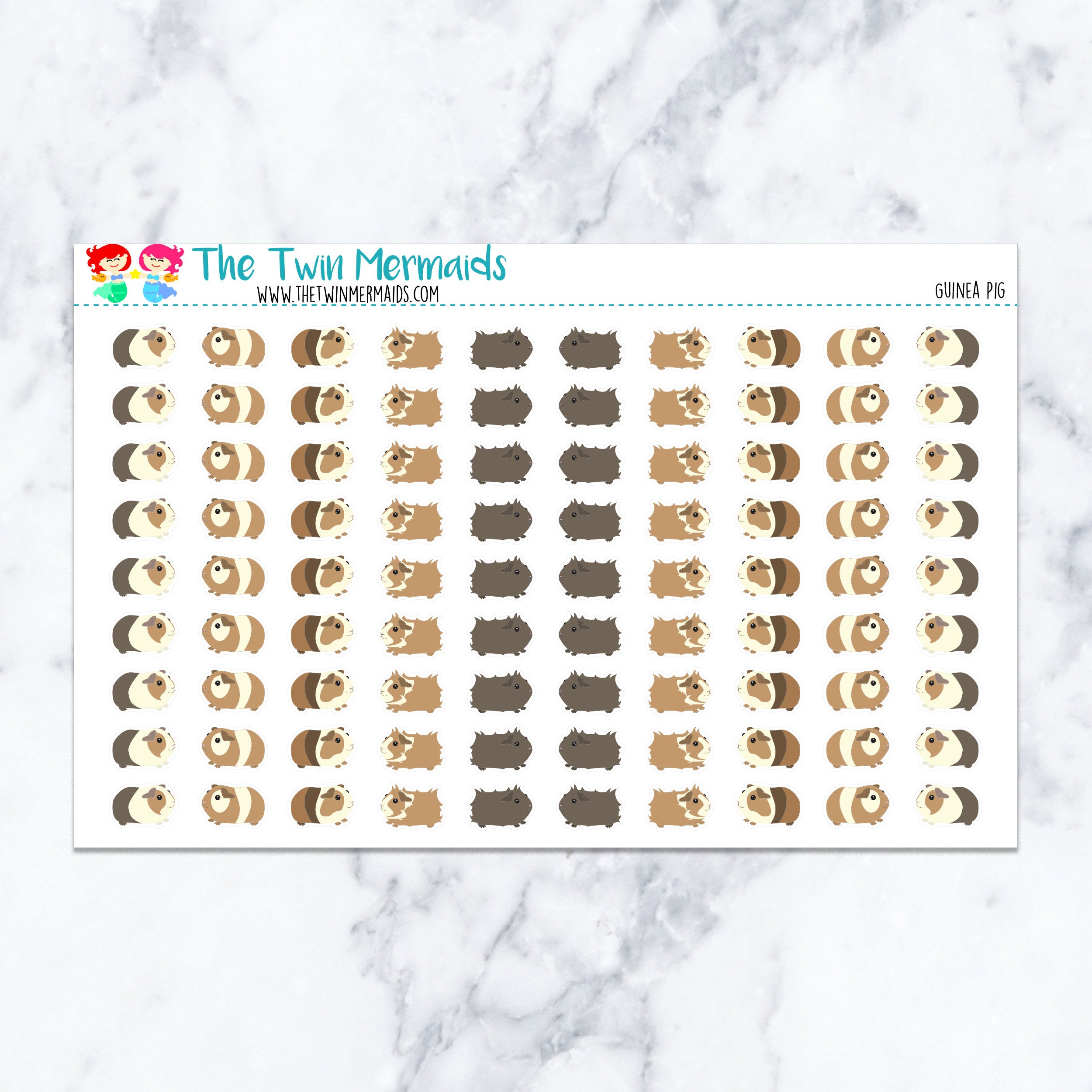 Guinea Pig Planner Stickers